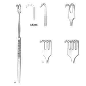 RETRACTOR 1 PRONG SHARP
