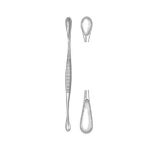 VOLKMANN BONE CURETTES DOUBLE ENDED 1 ROUBD AND  1 OVAL CUP
