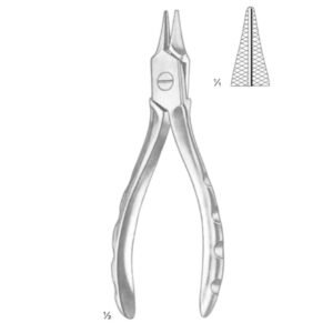 FLAT NOSE PLIERS WITH GROOVE