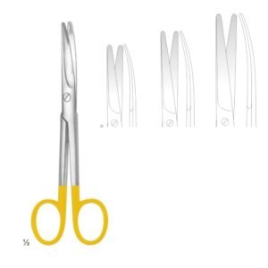 MAYO SCISSORS CURVRD WITH TUNGSTEN CARBIDE INSERTS