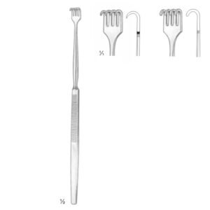 RETRACTOR 4 PRONG SHARP