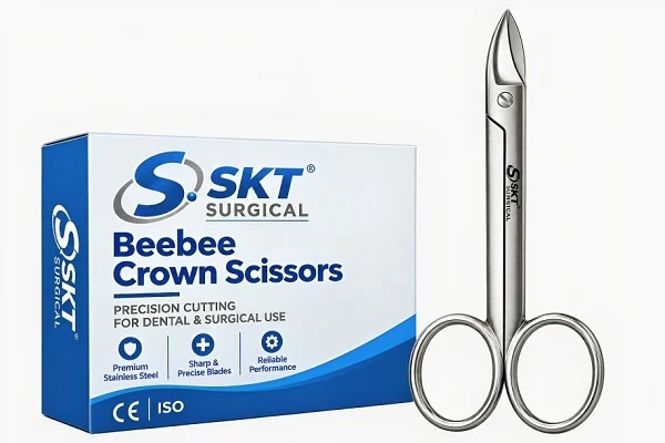 Beebee Crown Scissors: Stainless Steel Dental Scissors for Crown Work